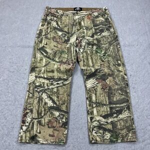 Mossy Oak Pants Men's 38x30* Break Up Infinity Green Camo Woodland Outdoors Hunt